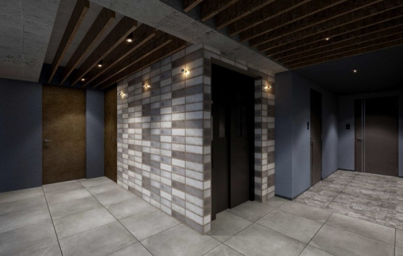 グローリオシェルト新宿山吹町のロビー