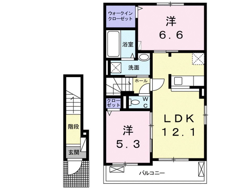 カレントヴィラⅢ　Ｂの間取り