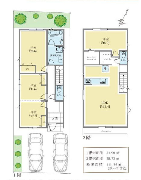 練馬区土支田4丁目　期待高まるエリア　建築条件なし限定1区画の参考プラン
