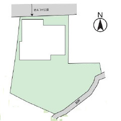 小田原市荻窪　中古戸建の区画図