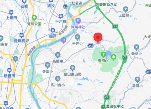 岩滝町萩洞店舗併用住宅の地図