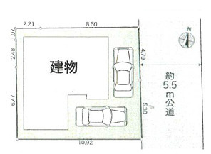 茅ヶ崎市南湖6期　全1棟1号棟の区画図