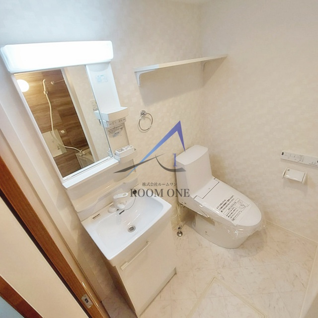 ケイ・アパルトメント山王の洗面所|独立洗面台です。