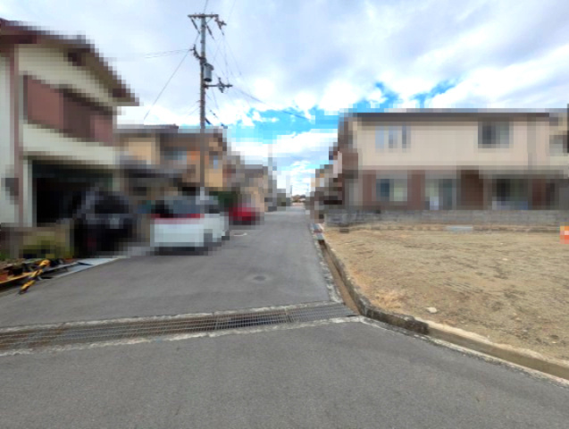 姫路市勝原区丁　売り土地の前面道路含む現地写真