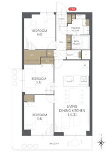 【間取り】洋伸平野ハイツ 