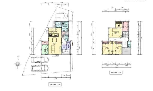 高知市口細山 1号地-建築条件付き-売土地の区画図|1号地