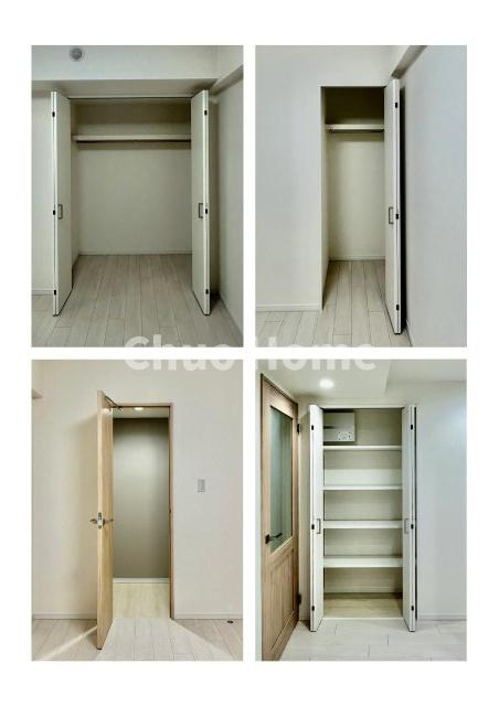 アーベントハイム葛西臨海公園の収納|居室にはクローゼットを完備し、自由度の高い家具の配置が叶うシンプルな空間です。お子様の成長と必要になる子供部屋を与えるにはぴったりの間取りですね。