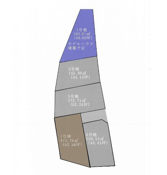高知市口細山 4号地-建築条件付き-売土地の区画図|4号地