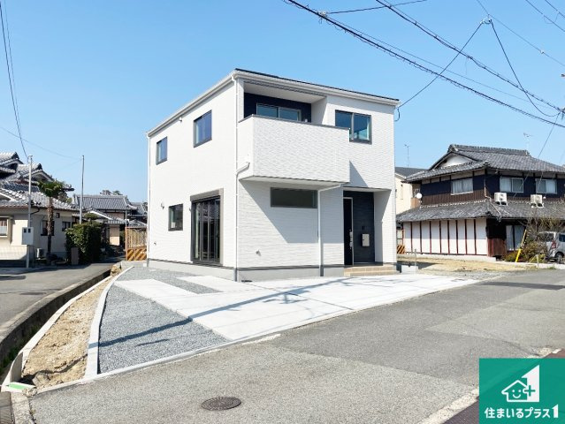 亀岡市大井町並河　第1期　新築一戸建ての外観|安心の10年保証！外観を美しく保ち、雨水で汚れを落とします！気になることがありましたら、お気軽にお問い合わせください！