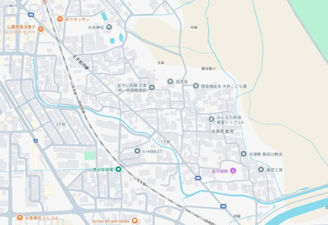 亀岡市大井町並河　第1期　新築一戸建ての地図