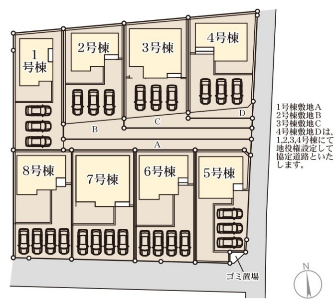 Livele Garden.S　太田第14下田島町の区画図|図面と現況が異なる場合、現況を優先とします。【3号棟】