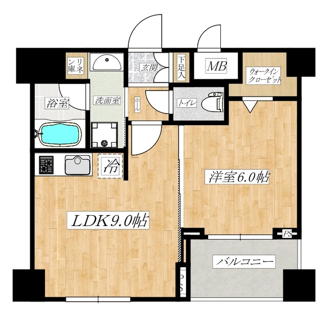 ソアラノーム北浦和の間取り|人気の1LDK