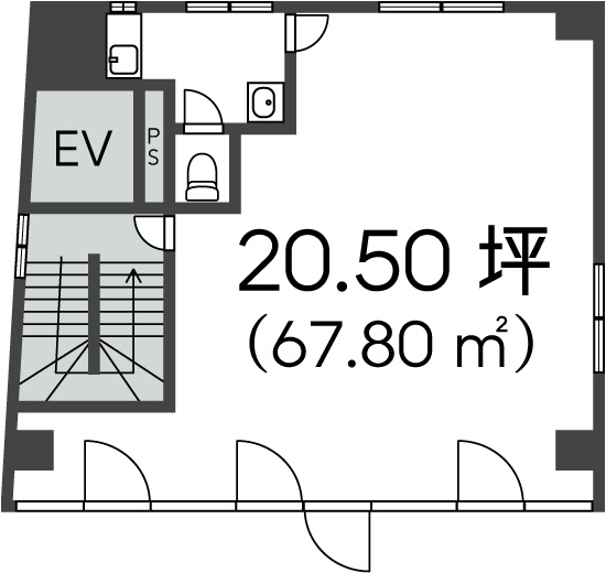 妻恋木工第二ビルの間取り