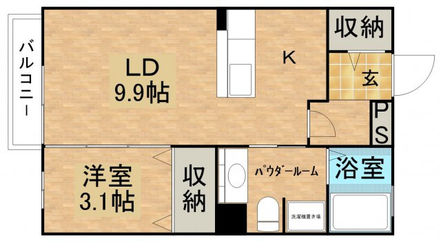 【間取り】 | グリーンガーデン美原F