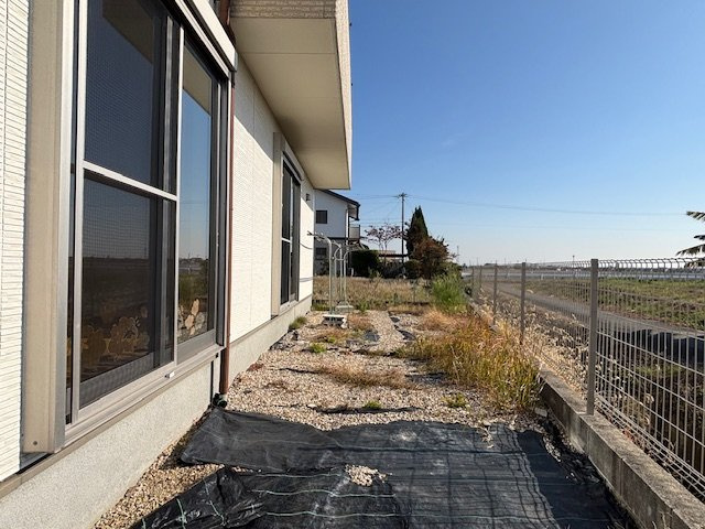 弥富市森津町蟹江走戸建の庭