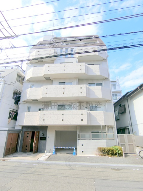 ピソ・エスペランサの外観|2005年9月築　RC鉄筋コンクリート造地上7階建ての人気賃貸
東京都大田区新蒲田1丁目　JR京浜東北線蒲田駅近最寄り徒歩5分