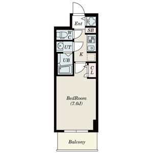 S-RESIDENCE難波Brillerの間取り