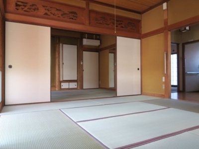 【和室】 | 笹原町1丁目貸家 | 6畳と8畳の続き和室となっております。