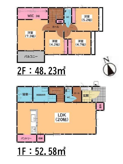 【間取り】 | 福岡市中央区小笹4丁目1期　1号棟（全2棟）【仲介手数料無料・0円】 | 平日、土日祝日もお好きな日時にご見学可能です。お気軽にお問合せ下さい。
