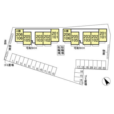 【区画図】 | イーストコート Ａ