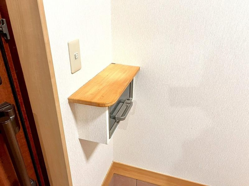 高知市六泉寺町　中古戸建ての玄関|室内ポスト取り出し口