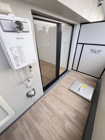 大阪市城東区野江４丁目の賃貸マンションのバルコニー