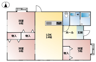 【間取り】 | 鹿屋市寿２丁目　中古戸建