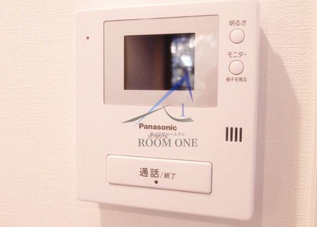 Cachette早稲田の杜のセキュリティ|モニター付きインターホンです。