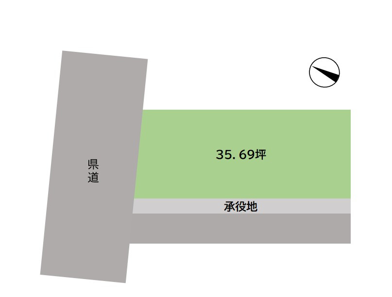 下手野土地の土地図