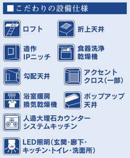 【構造・工法・仕様】 | 【仲介手数料無料！！】府中市是政1丁目　新築戸建て（全2棟）1号棟　5390万円