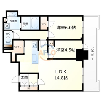 【間取り】 | シエリアタワー大阪堀江　日吉小学校 | シエリアタワー大阪堀江　間取り
