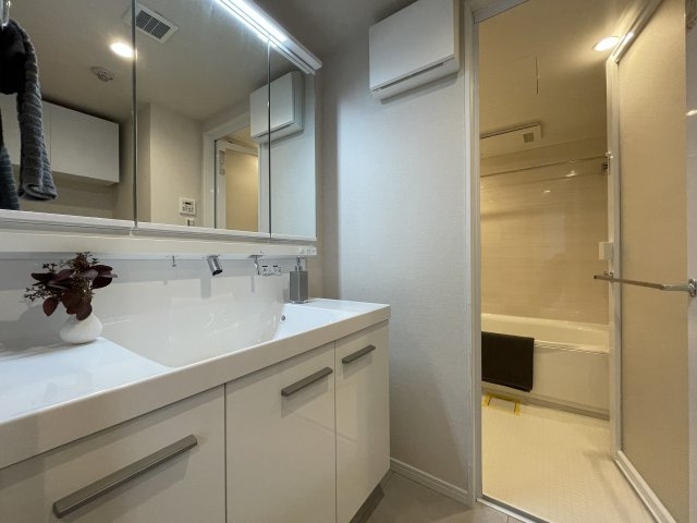 このマンション知っている人は、４階だからこそ意味があると分かる。そんな【NICシルクハイム三ッ沢桜台A棟】リノベーションの独立洗面台