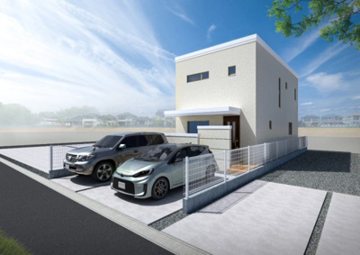 【外観パース】 | 嘉手納屋良Ⅱ（全5棟）4号棟 | 4号棟　外観パースです