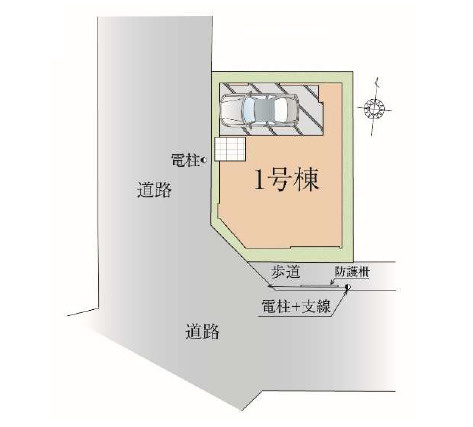 板橋区徳丸2丁目　南西角地×全居室南向き　限定1棟の区画図|開放的な南西角地♪限定1棟の誕生です♪