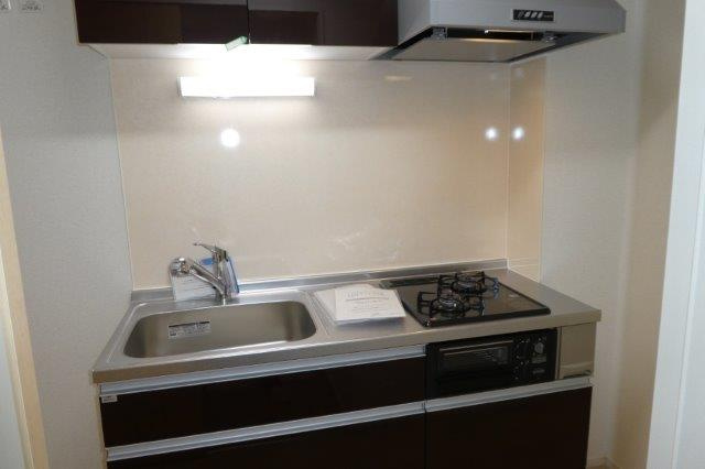 アンジュラピスのキッチン|2口ガスコンロ付き