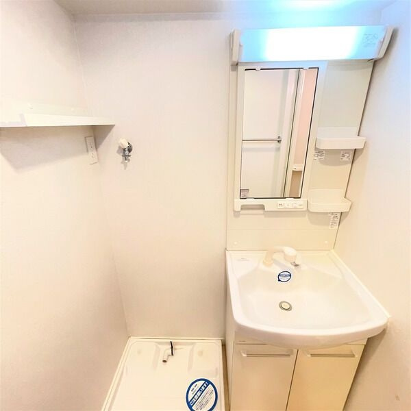 Sun State白壁の洗面所