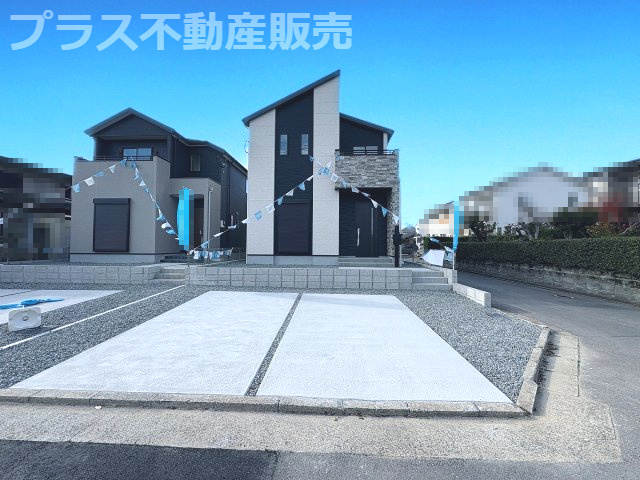 【外観】 | 福岡市東区美和台4丁目2期　2号棟（全2棟）【仲介手数料無料・0円】 | 現地写真。同じ物件を見るなら、プラス不動産販売にお任せ下さい。