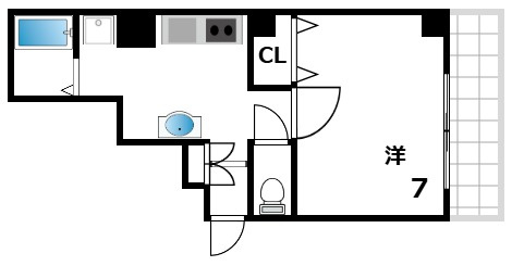 Sキューブ本町の間取り
