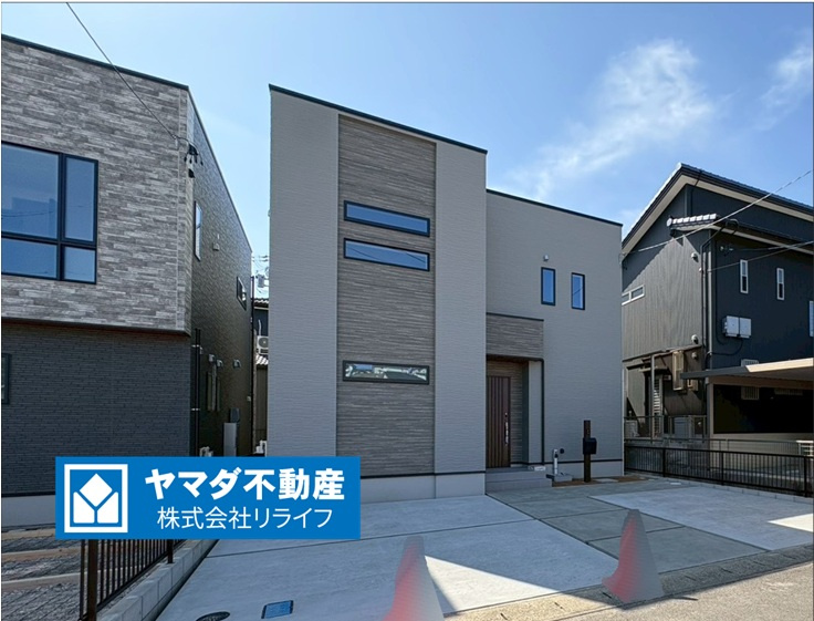 タマタウン　各務原市鵜沼小　全4区画分譲の外観|■1号棟
■YAMADA電機の　ヤマダ不動産　株式会社リライフ　岐阜店■
いつでもお問合わせ下さい。
