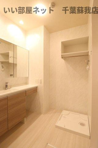 サンクレールＡの洗面所|広い洗面スペース