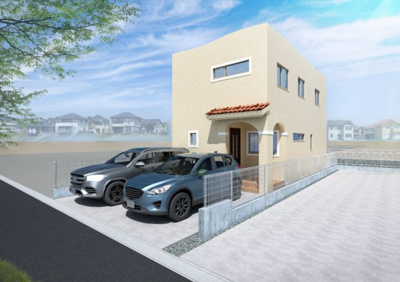 【外観パース】 | 嘉手納屋良Ⅱ（全5棟）1号棟 | 1号棟　外観パースです