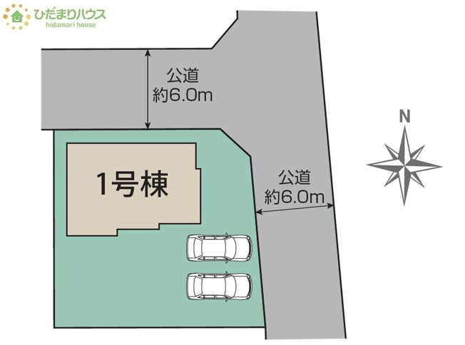 【区画図】 | 土浦市港町3丁目4期　新築戸建 | 角地につき日当たり・風通し良好です☆