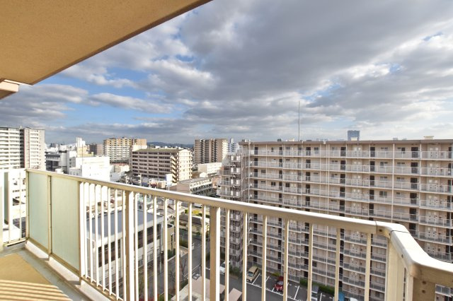 レックスタウン新高壱号館のバルコニー