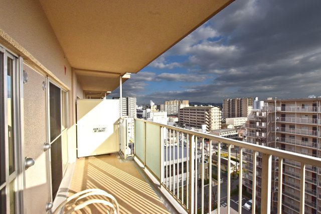 レックスタウン新高壱号館のバルコニー