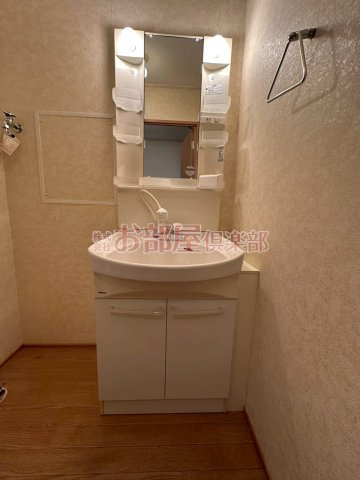 カーザミアⅠの洗面所|ゆったりとスペースのある洗面所