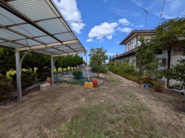 岡山市南区飽浦 土地の外観|◆雑種地部分の387.33㎡（117.16坪）も売買対象です。駐車スペース、資材置場、家庭菜園、ドッグランなどに利用可能です！
◆南→北へ撮影。