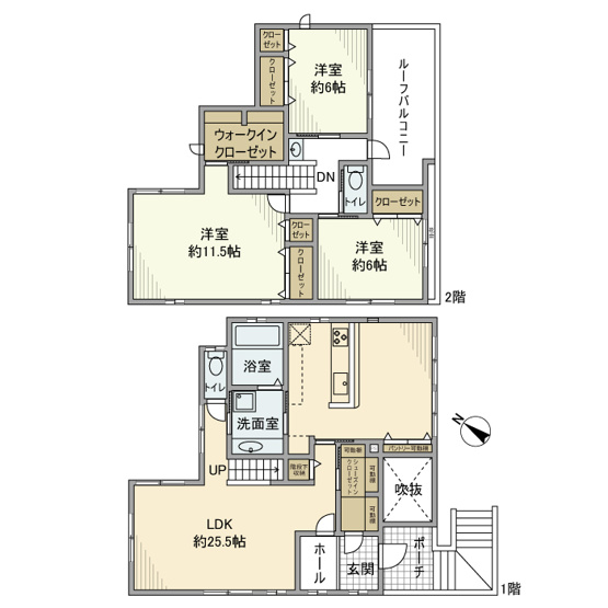 【間取り】 | 彩都あさぎ２丁目戸建