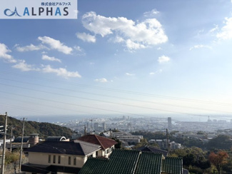 【展望】 | エクセル住吉台 | バルコニーから神戸の街並みと大阪湾が望めます♪