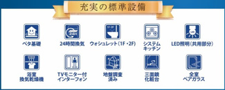 【構造・工法・仕様】 | 【仲介手数料無料！！】府中市新町３丁目　新築戸建て（全1棟）1号棟　6490万円