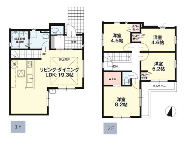 【間取り】 | 福岡市東区八田3丁目11期　2号棟（全2棟）【仲介手数料無料・0円】 | 平日、土日祝日もお好きな日時にご見学可能です。お気軽にお問合せ下さい。